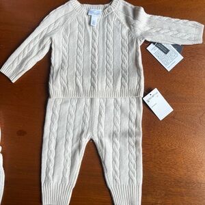 Nordstrom cashmere sweater/pant set 6M